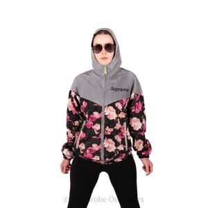 SUPREME Floral Reflective Windbreaker Jacket